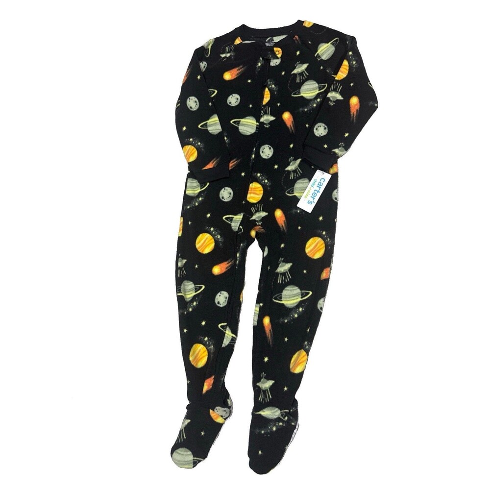 Carter’s Boy Toddler Footed Sleeper Space Dark Blue Pajama 4T